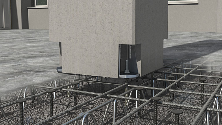 Leviat – Einblicke in den BEton und in die Unterbodenbaukonstruktion (3D Rendering)