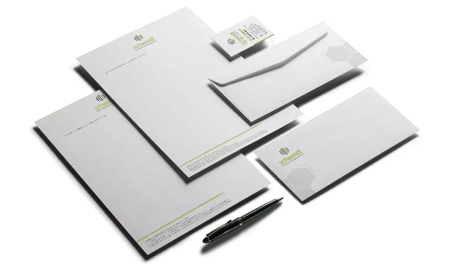 Schwendt Visitenkarten und Briefbogen