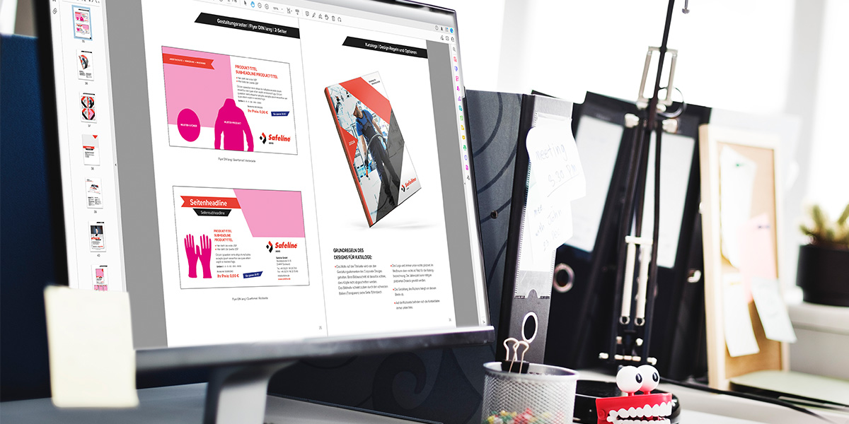 Corporate Design Projekt für unseren Kunden Safeline